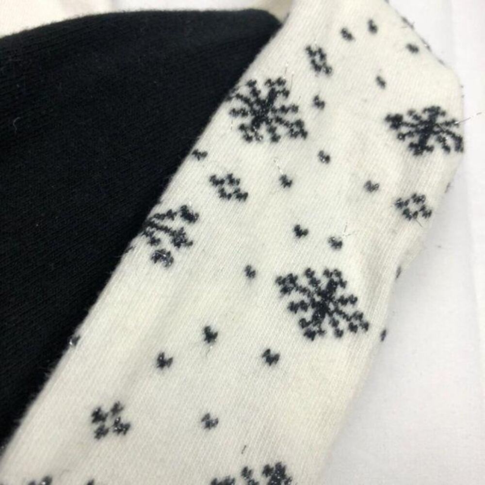 Hanna Andersson Black & White Dress with Tights - Picture 3 of 6